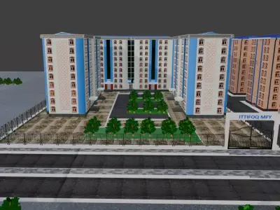 house Low-poly 3D model 44