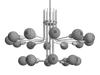 LUXURY MODERN BRASS SPIDER Low-poly 3D model