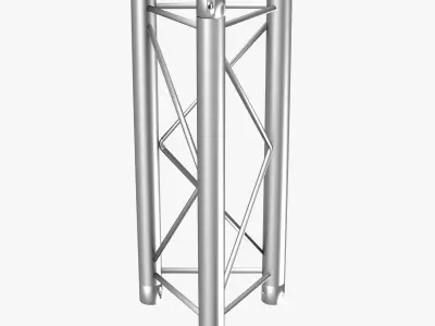 Mini Triangular Truss Straight Segment 111 Free 3D model