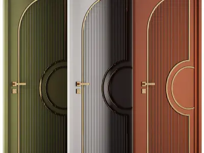 Entrance door set184 3D model