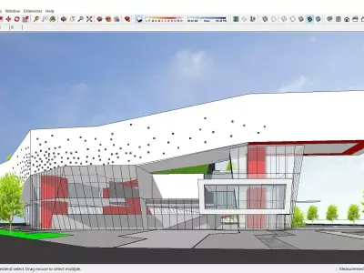 Sketchup Cultral Center G10 3D model