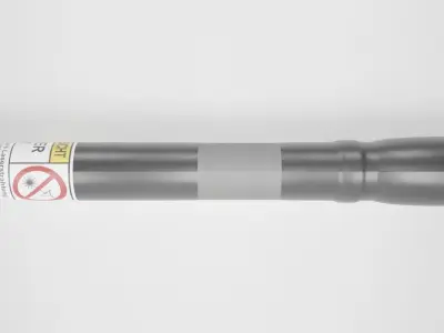 Laserpointer laser attached to wall 3D model