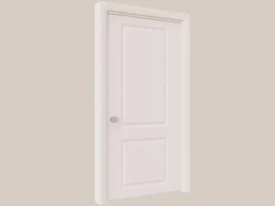 Two Panel Interior Door 3D model