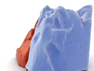 Rustic Cliff Formation model pack Low-poly 3D model