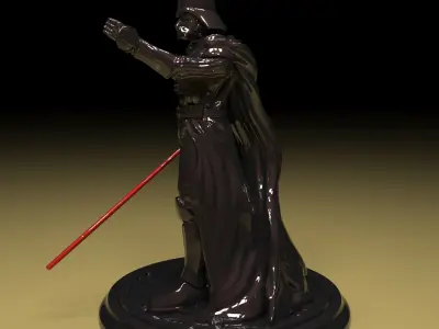 Darth Vader Figure 3D model in parts stl file ready to print 3D print model