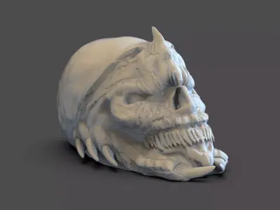 Creature Skull 3D print model