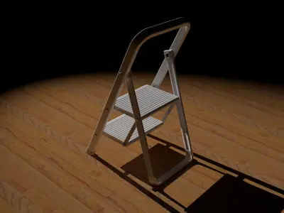 Kitchen stairs or small ladder 3D model