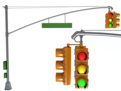 Traffic Lights collection 3D model