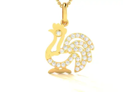 Solitaire Pendants 3dm STL OBJ FBX Render Details 3D print model