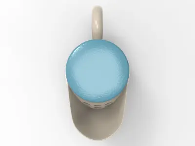 Chi Teapot Low-poly 3D model