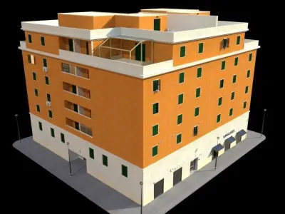Building 13 3D model purchase