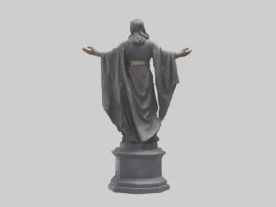 The Path of Freedom statue model Low-poly 3D model