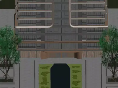 Modern High-end Residences 3D model