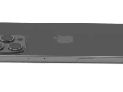 Apple iPhone 16 pro black 3D model