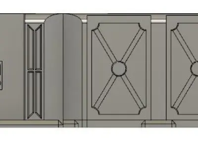 Modular Sci Fi Walls 3D print model