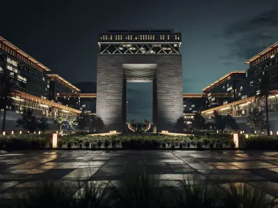 Dubai DIFC - lighting set up 3D model