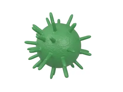 Virus v2 005 Low-poly 3D model