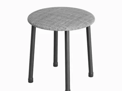 Steel Stool C 04 3D model