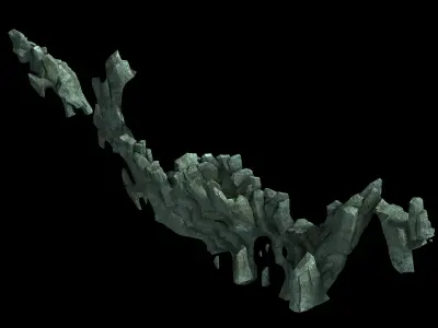 Magic Palace - mountain gravel 01 3D model