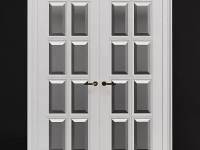 Interior Doors 3d model  Low-poly 3D model
