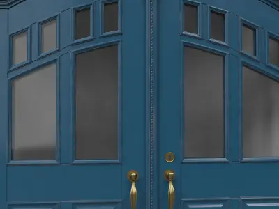 Entrance classic door 32 3D model