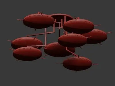 Villari vilani chandelier 3D model