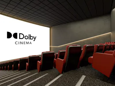 Movie Theater Interior 03 3D model
