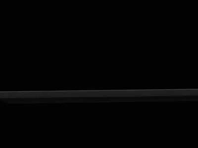 Black Tray Serving Food Low-poly 3D model