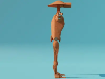 Droid mechanic 3D model