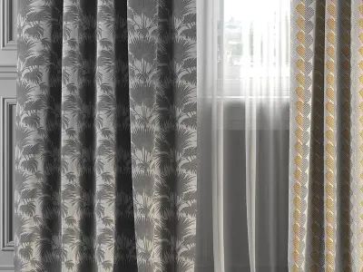 Curtain Set 237 3D model