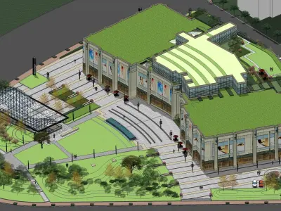 Sketchup Shopping Center 182 3D model