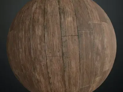 Weathered Redwood Horizontal Siding PBR Seamless Texture