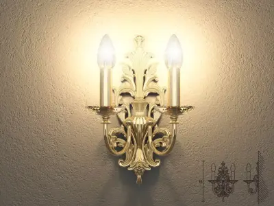 Masiero VE1073 A2 wall lamp 3D model
