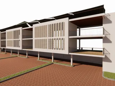 driving range golf 3D model