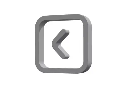 3d angle square right Low-poly 3D model