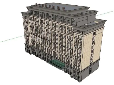 vacation spot-Resort-Fashion Leisure Hotel-0201 3D model
