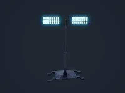 Light Stand Low-poly 3D model