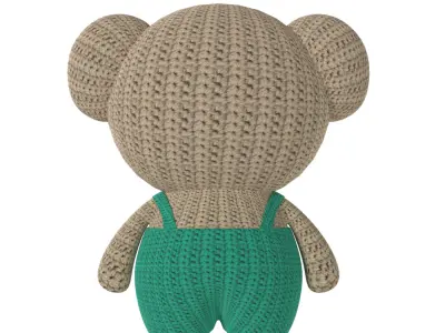 Koala Amigurumi 3D model