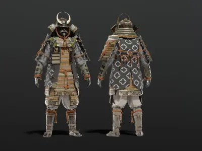 MEDIEVAL Japanese Samurai Rigged 