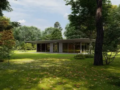 Casa Scene-villa-modern house 3D model