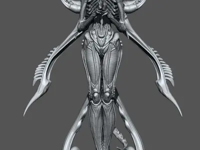 Alien Xenomorph 3D model ready for printing 3D print model