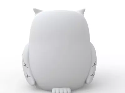 Owl Candle Holder 3D Print Model 3D print model