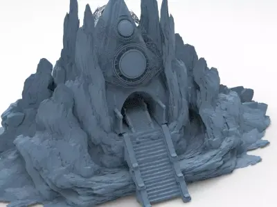 Tutankhamun Grand pharaoh Entrance 3D model