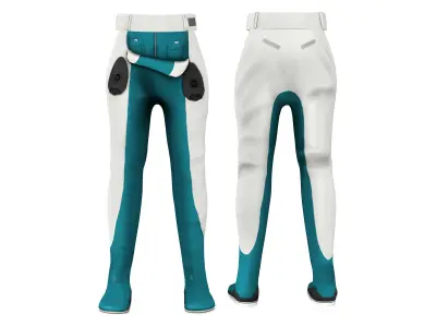 Sci-fi Space Suit Low-poly 3D model