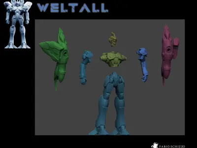 Weltall from Xenogears 3D print model