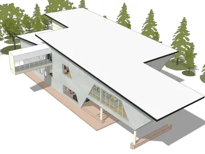 Precast office 3D model