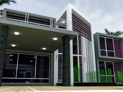 Beach house  3D model