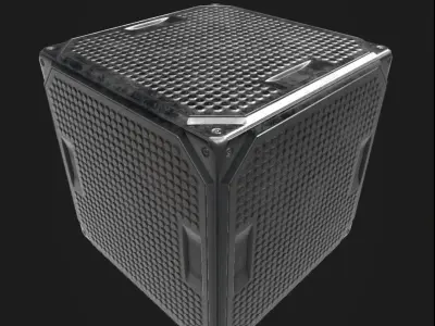 Sci-Fi Floor Panel PBR Texture