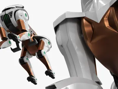  Kawasaki Corleo Rideable Mech Beast White Copper Rigged 