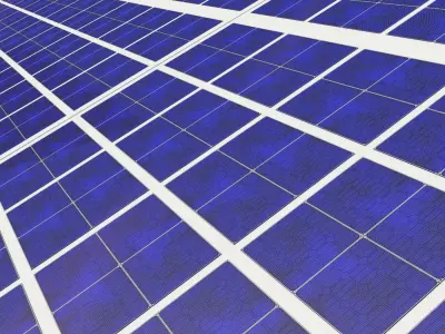 Solar Panel land set 3D model